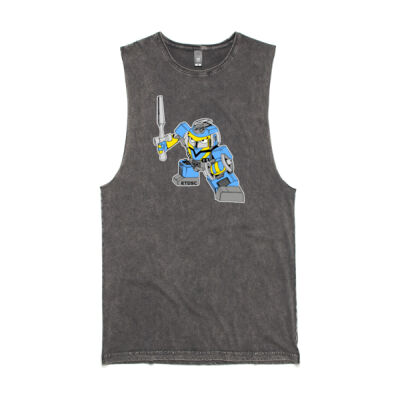 Gym Mascot Stone Wash Tank Thumbnail
